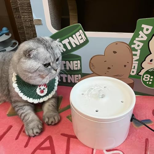 Fuente de agua cerámica para gatos 2 unidades 1L
