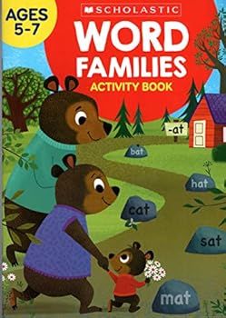 Paperback Scholastic - Word Families - Educational Workbooks Ages 5 - 7 [Large Print] Book