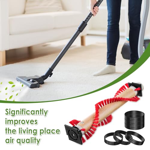 Image of Landhoow 1 Pcs Vacuum Roller Brushes with 6 Pcs Belt Compatible with Oreck XL Upright Vacuum Cleaner, Cleaner Belt Compatible with 0300604, Upright Replacement Parts for House and Office Clean