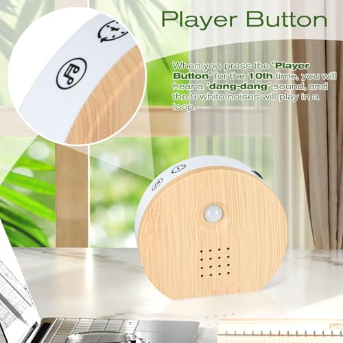 singing bird box original white noise nature sound box with motion sensor portable birds chirping with timer 9 soothing songs sound therapy for bathroom home baby adult travel relaxing 0-90db