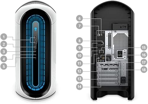 Miniatura 3 de Dell Alienware Aurora R11 Gaming Desktop 2020  Core i9-2TB HDD  1TB SSD - 32GB RAM - 2080 Super  10 núcleos a 52 GHz - CPU de 10 generación - 8GB