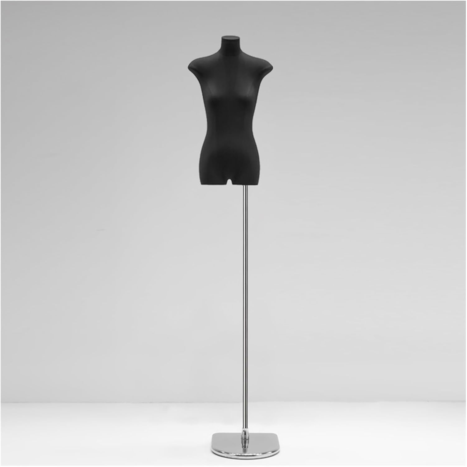 Manikin Dress Form Female for Clothing, Model Mannequin Stand Adjustable Height, Dress Model for Display Women Clothes Jewelry，Silver b A