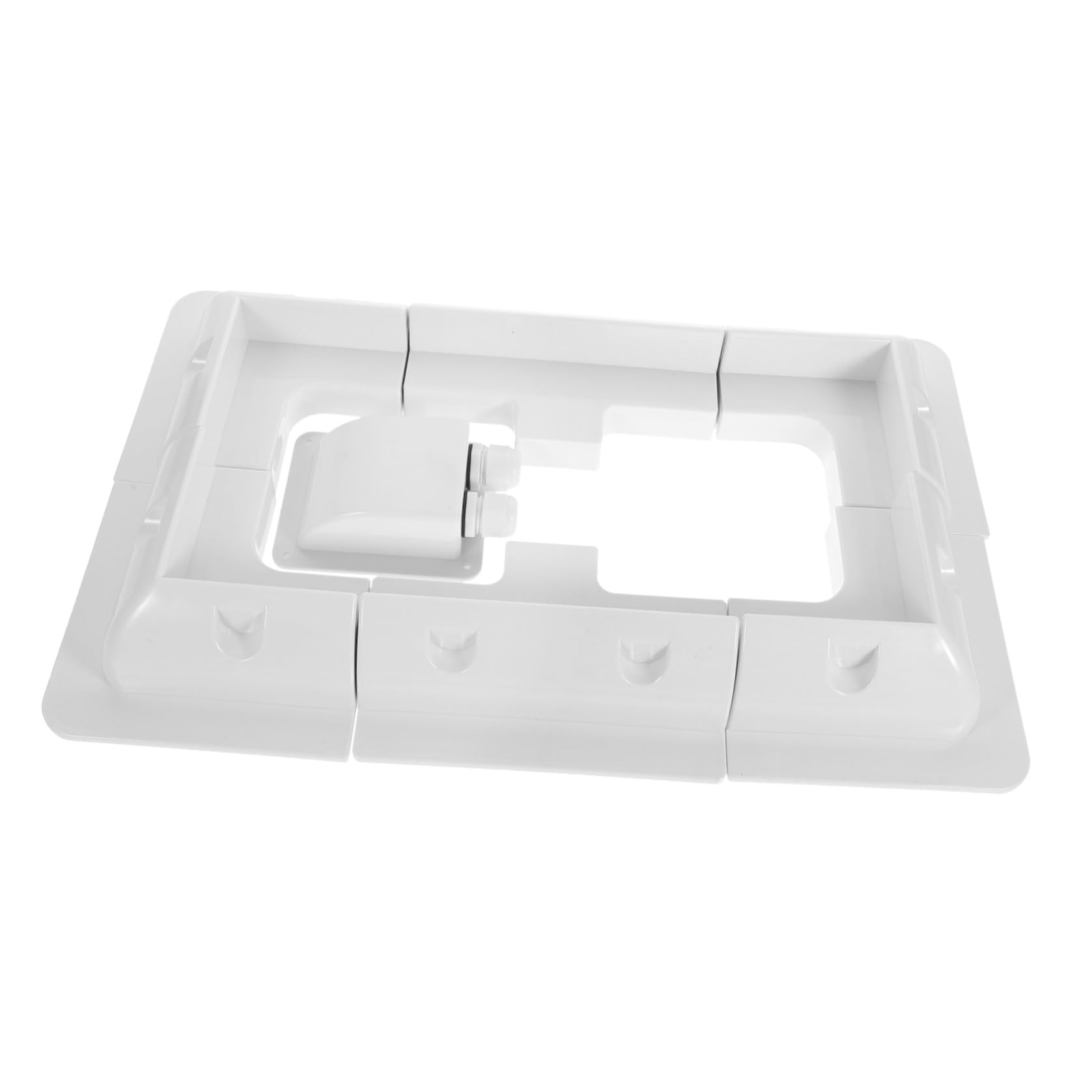 Soporte para Panel Solar Blanco 7 Piezas Abs para Remolques Rv | Montaje Exterior para Embarcaciones, Instalación sin Taladro, Estructura Robusta y Estable, Acabado Moderno