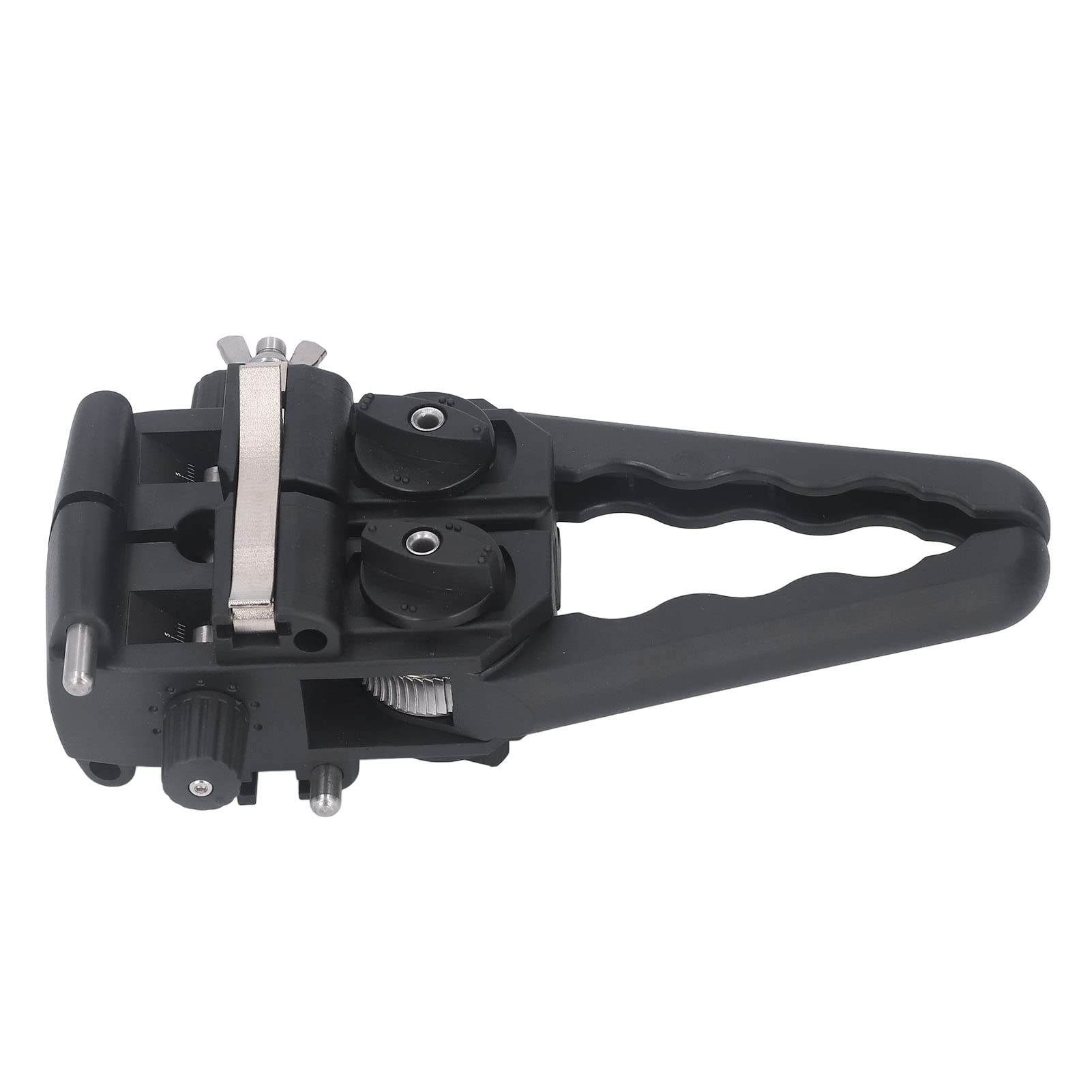 aqxreight Pelacables de Fibra óptica con de ABS, Pelado de Cables Transversal Longitudinal para Cables de 8 a 30 Mm Dentro de 8 Latas, Pelador de Fibra óptica Pi, Cuchillo Pelador de