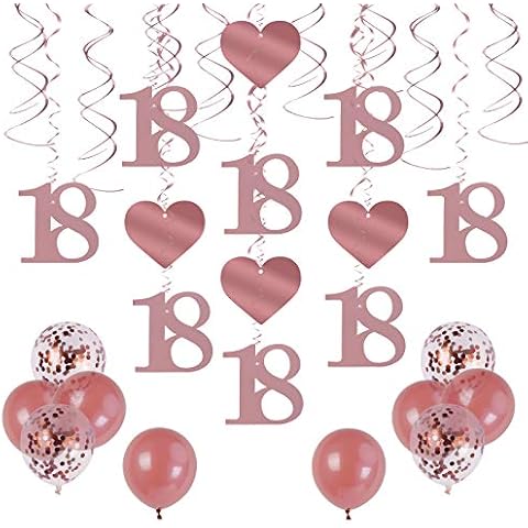 Decoraciones de cumpleaños de 18 años CHALA Cover