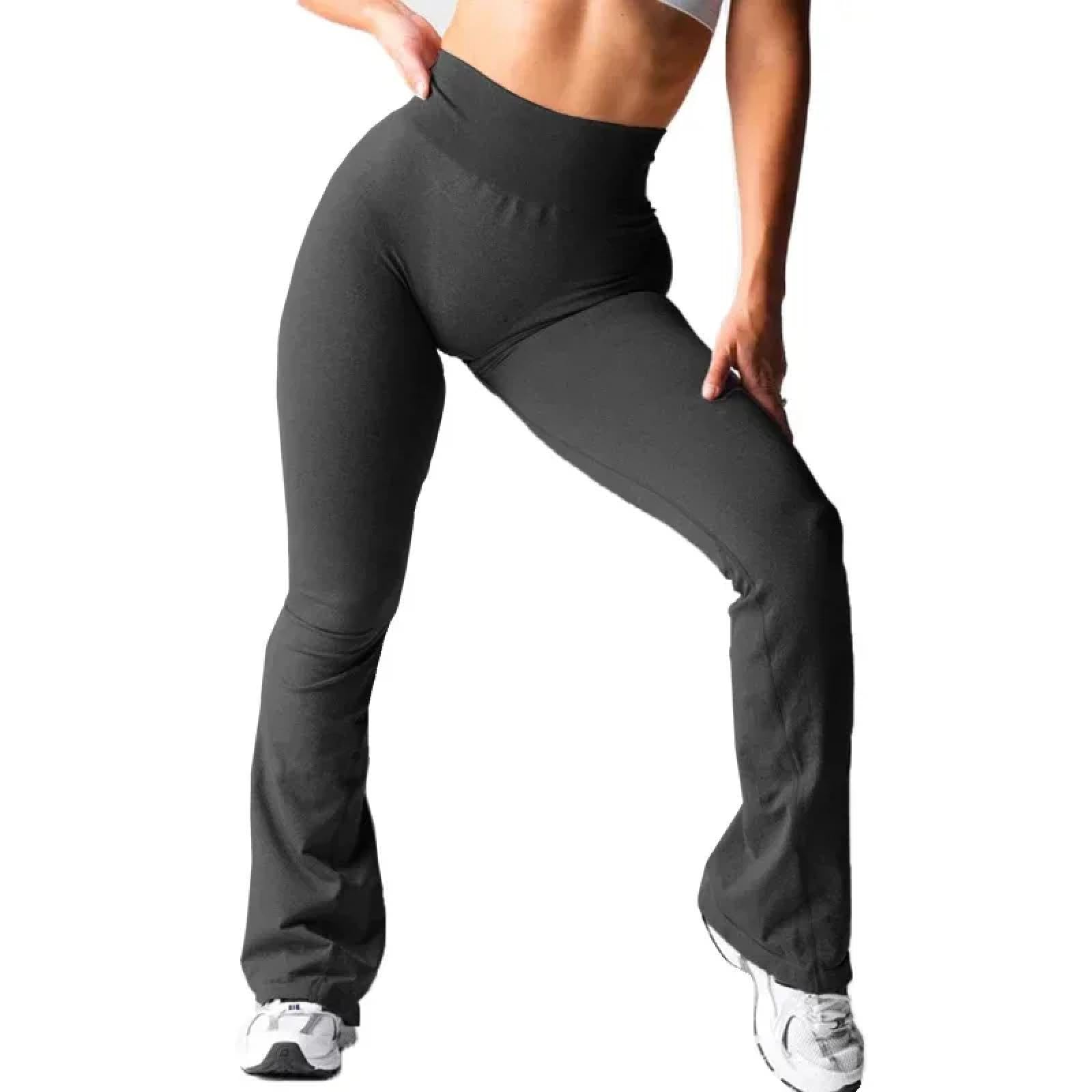 Leggings Damen Hose Mühelose Flare Leggings Damen Weiche Workout Strumpfhosen Fitness-Outfits Yoga-Hosen Gym-Leggings