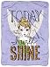 Disney's Tinkerbell, "Shine Today" Micro Raschel Throw Blanket, 46" x 60", Multi Color