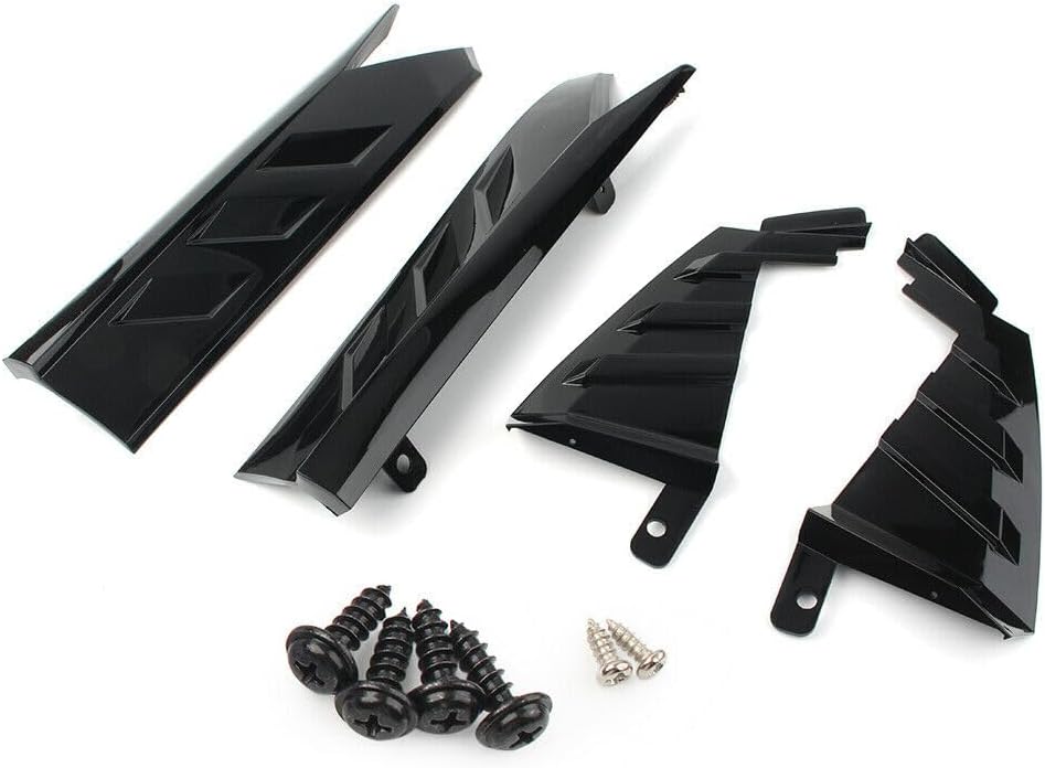 Car Rear Bumper Side Lip Molding Trim Cover Black Set For Honad Accord 4 Door Sedan 2018-2020 Models