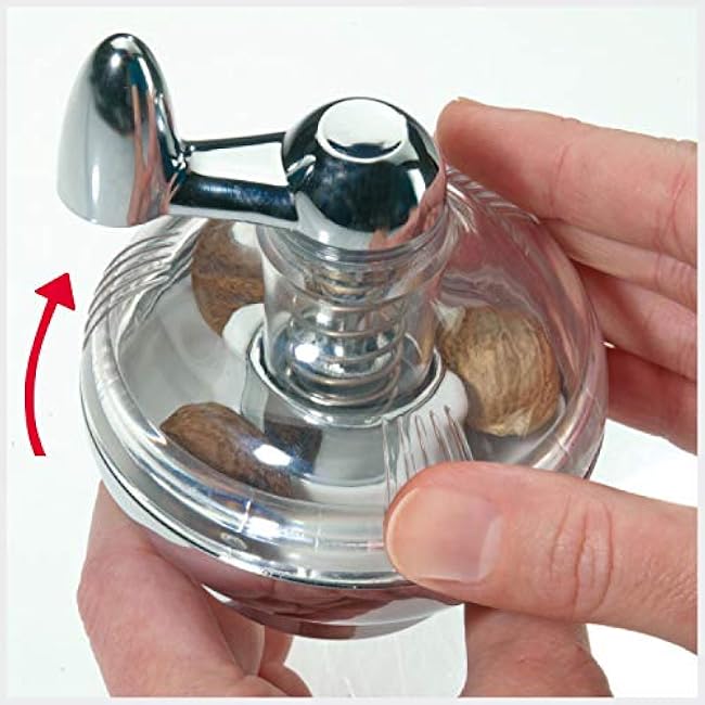 Westmark Nut Meg Grinder, 3.3 x 3.1 x 3.7 inches, Clear