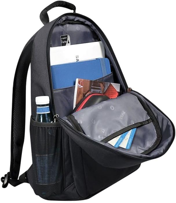 Port Designs Houston Padded Protective Backpack for 17.3-Inch Laptops, Black