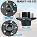 Klmnduo 2 Set Trailer Idler Hub Kits for 3500 lbs Trailer 1-1/16
