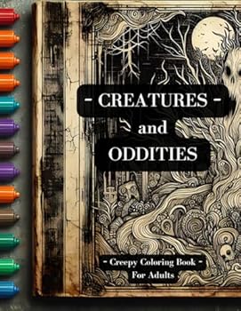 Paperback Creatures and Oddities: Creepy Coloring Book for Adults Book