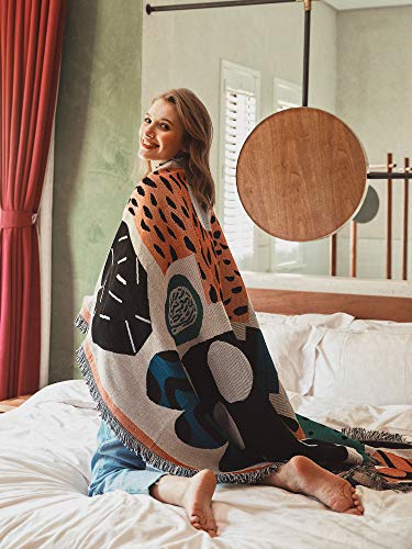 Sonemone Sofa Throw Blanket Year Round Morden Style Couch Sofa Bed Beach Travle 50"X63" #TOP1