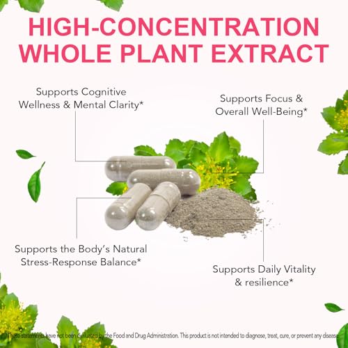 Rhodiola Rosea 500mg – High Potency Rhodiola Extract with 3% Salidrosides & 1% Rosavins – Supports Stress Response, Mental Clarity, Energy & Endurance – 120 Capsules – Bioavailable Adaptogenic Formula - Image 5