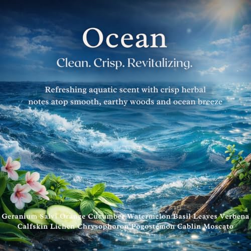 Image of Car Air Freshener Refill for Smart Car Diffuser, 3 x 10ml Fragrance Oil Refills, Vent Clip Compatible, Long Lasting Car Diffuser Refill (Ocean)