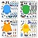 24 Make A Monster Stickers For Kids - Monster Themed Birthday Party Favors & Supplies - Fun DIY Craft Project For Children 3+ - Let Your Kids Get Creative & Design Favorite Monster Stickers