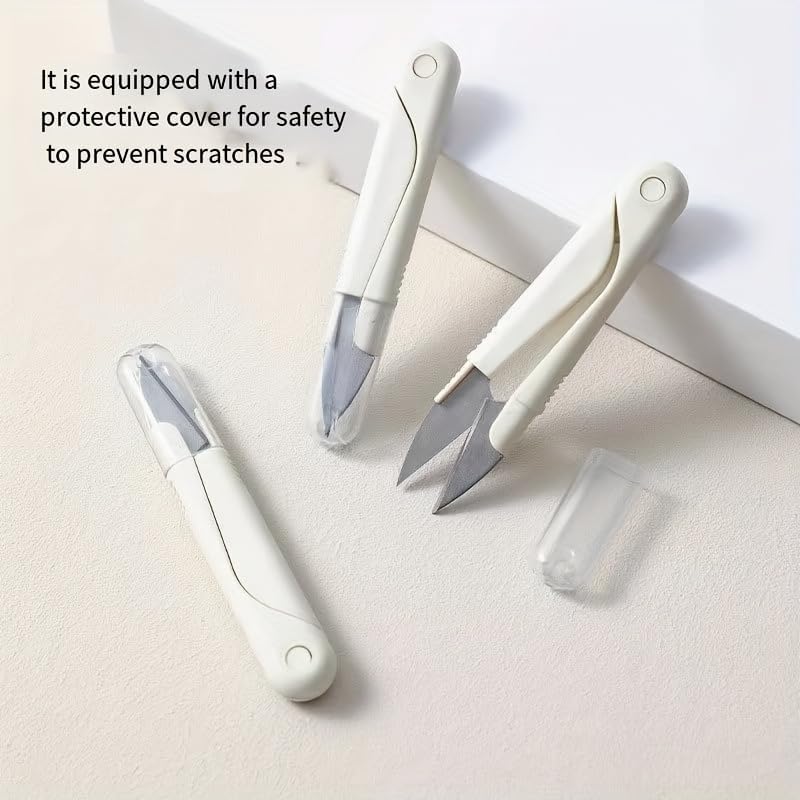 Mini Sewing Scissors with Protective Cover - Stainless Steel Craft Scissors for DIY, Fabric & Thread Trimming, Essential Tailor Tool (1Pcs)