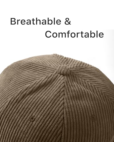 Image of WESTEND Corduroy Baseball Cap for Men and Women - Cool Weather Hats