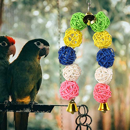 POPETPOP Conjunto de 13 PeÃ§as de Brinquedos para PÃ¡ssaros Brinquedos de Gaiola para PÃ¡ssaros Brin