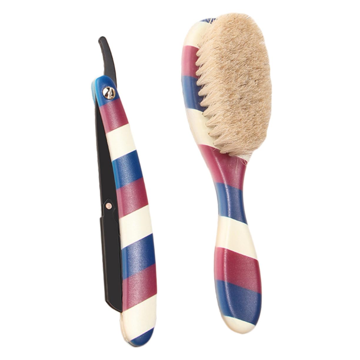 Baluue 1Set Shaving Razor Beard Care Brush for Precise Shaving and Styling for Home Use as present for Any Occasion