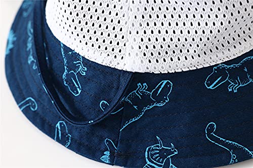 Baby Sun Hat Upf 50+ Sun Protective Toddler Bucket Hat Summer Kids Beach Hats Wide Brim Outdoor Play Hat For Boys Girls Navy Blue #TOP5