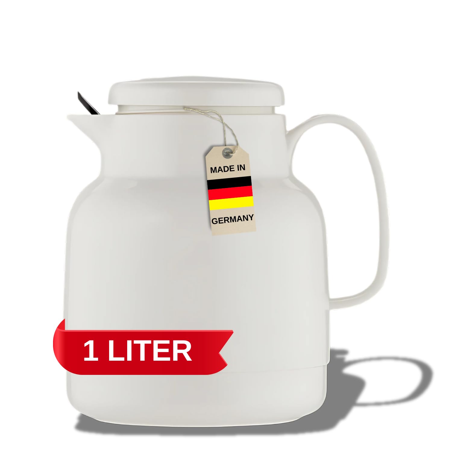 Mondo+Teesieb Vacuum Jug White 1 Litre