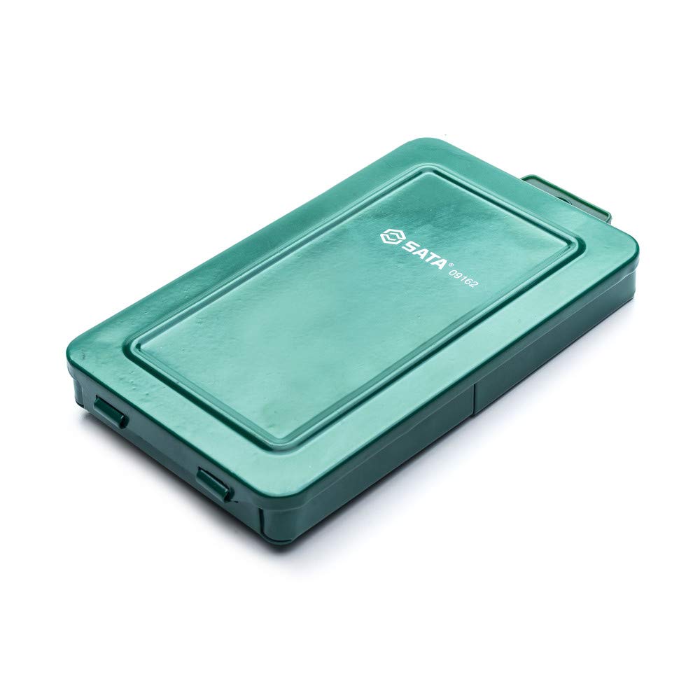 SATA ST09162SJ - Set di 6 punzoni professionali con finitura cromata e struttura in acciaio al cromo vanadio, colore: verde