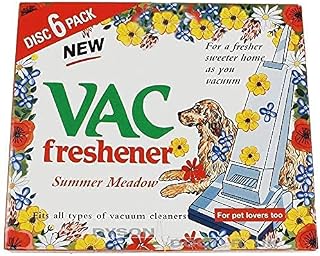 St@llion 2x 6 PACK Vac Air Freshner SUMMER Meadow Vacuum Cleaner Pet Lovers Hoover Disc