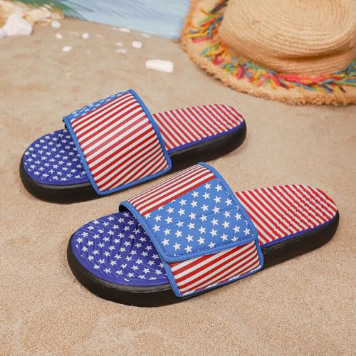 Image of DREAM LAKE Men's Sport Slide Sandals, Flexible Midsole, Casual Beach Slides