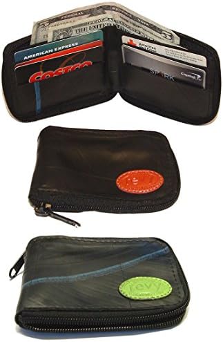 Recycled Rubber Tire Zippered Wallet