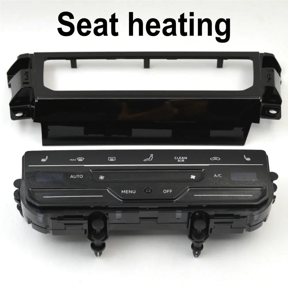 Air Con Switch Compatible with VW for T-ROC LCD Screen Car Air Conditioning Panel Automatic AC Air Conditioning Switch(Style B)