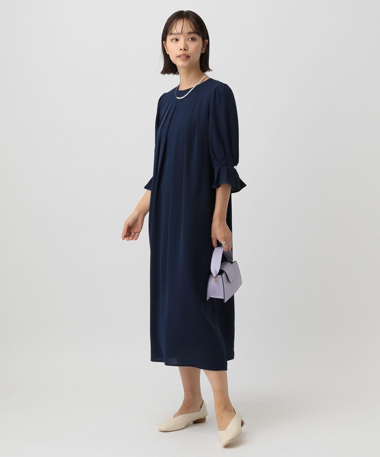 [サルーン] パール付き ワンピース レディース 189900 セレモニー フォーマル 卒業式 入学式 結婚式