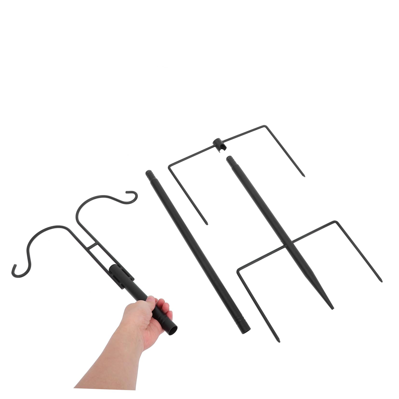 ibasenice Gancio Per Lanterne Da Esterno Ganci Da Pastore Per Mangiatoie Per Uccelli Alto Resistente Per Appendere Per Piante Sospese Design Gancio Metallo Per Esterni