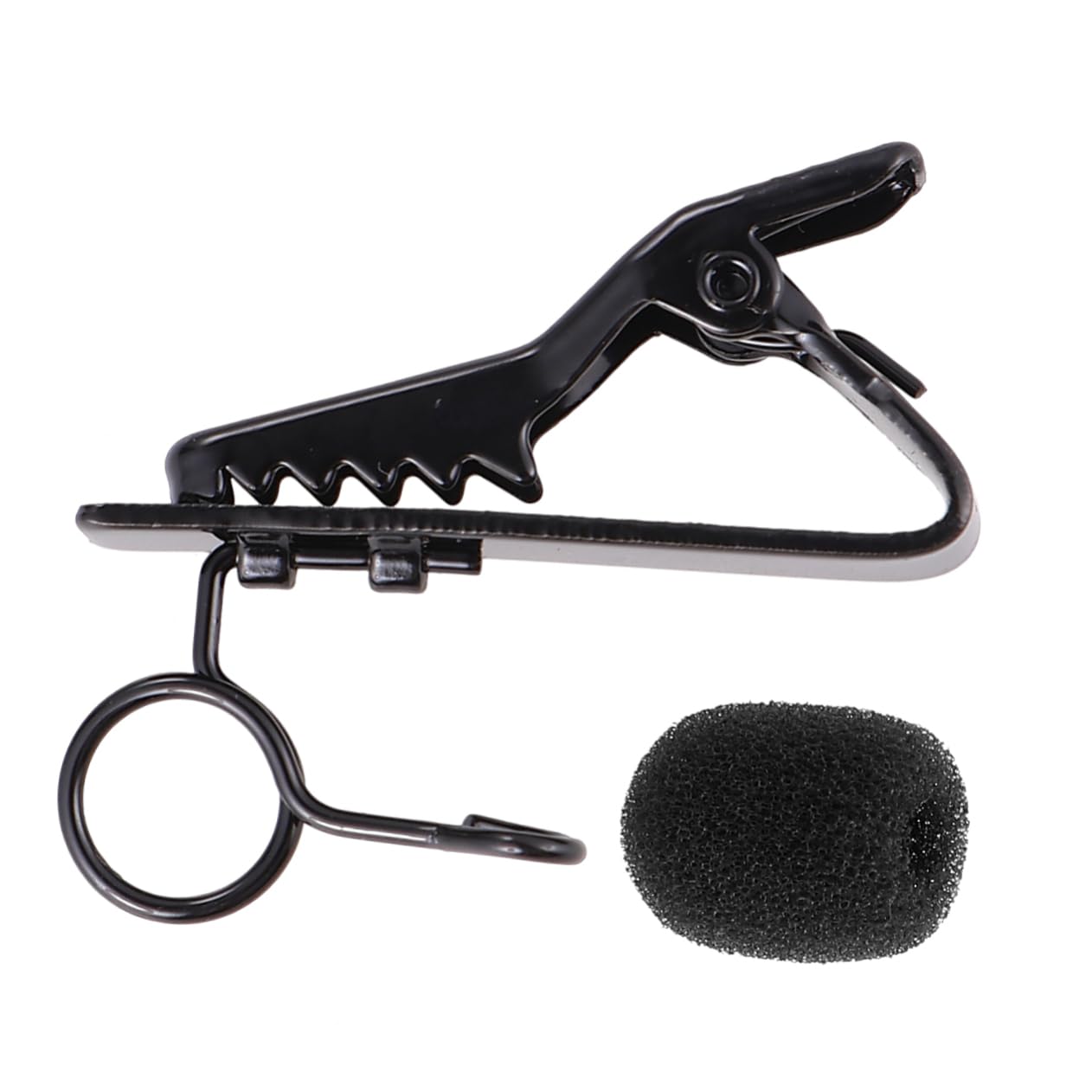 HEMOTON 24pcs Microphone Clip Set Universal Lapel Tie Clip for Voice Chat Video Conferencing Karaoke Sponge Covers
