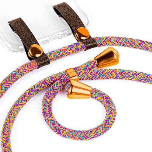 Samsung S25 Ultra chaîne de téléphone portable collier arc-en-ciel - 2