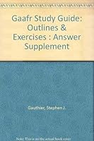 Gaafr Study Guide: Outlines & Exercises : Answer Supplement 0891251847 Book Cover