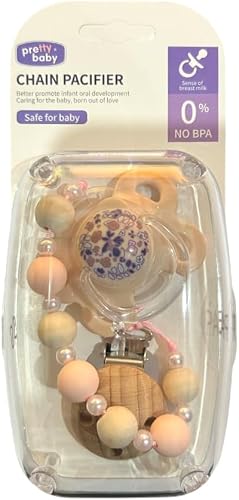 Baby Dummies with Safety Hook - Pink