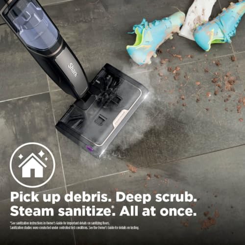 Image of Shark Steam Pickup Lightweight 3-in-1 Steam Mop Cleaner Picks Up Debris, Deep Scrubs & Steam Sanitizes - All At Once for Home with Sealed Hard Floors like Hardwood, Tile & Laminate, SD201