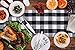 Buffalo Check Plaid Table Runner 14x72 Inches, Black and White