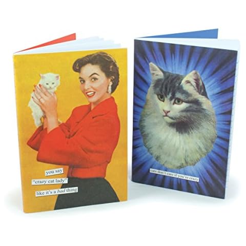 Anne Taintor Notebook Set - You Say"Crazy Cat Lady" Like It's A Bad Thing Cover