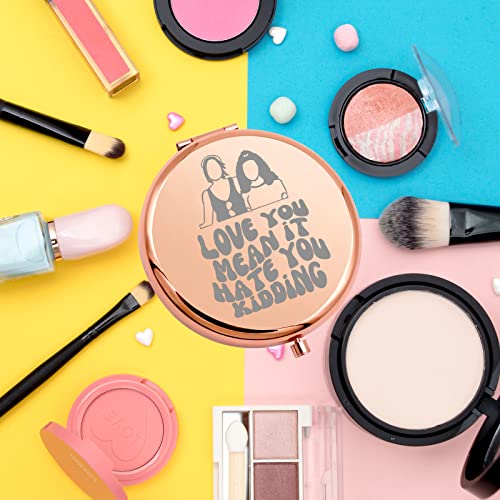 Espejo compacto para maquillaje redondo WSNANG miniatura 4
