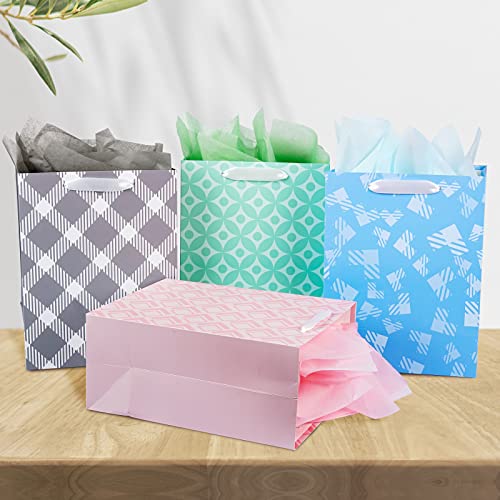 Plauthus 12 Pack Gift Bags Assorted Sizes And Designs thumb #3