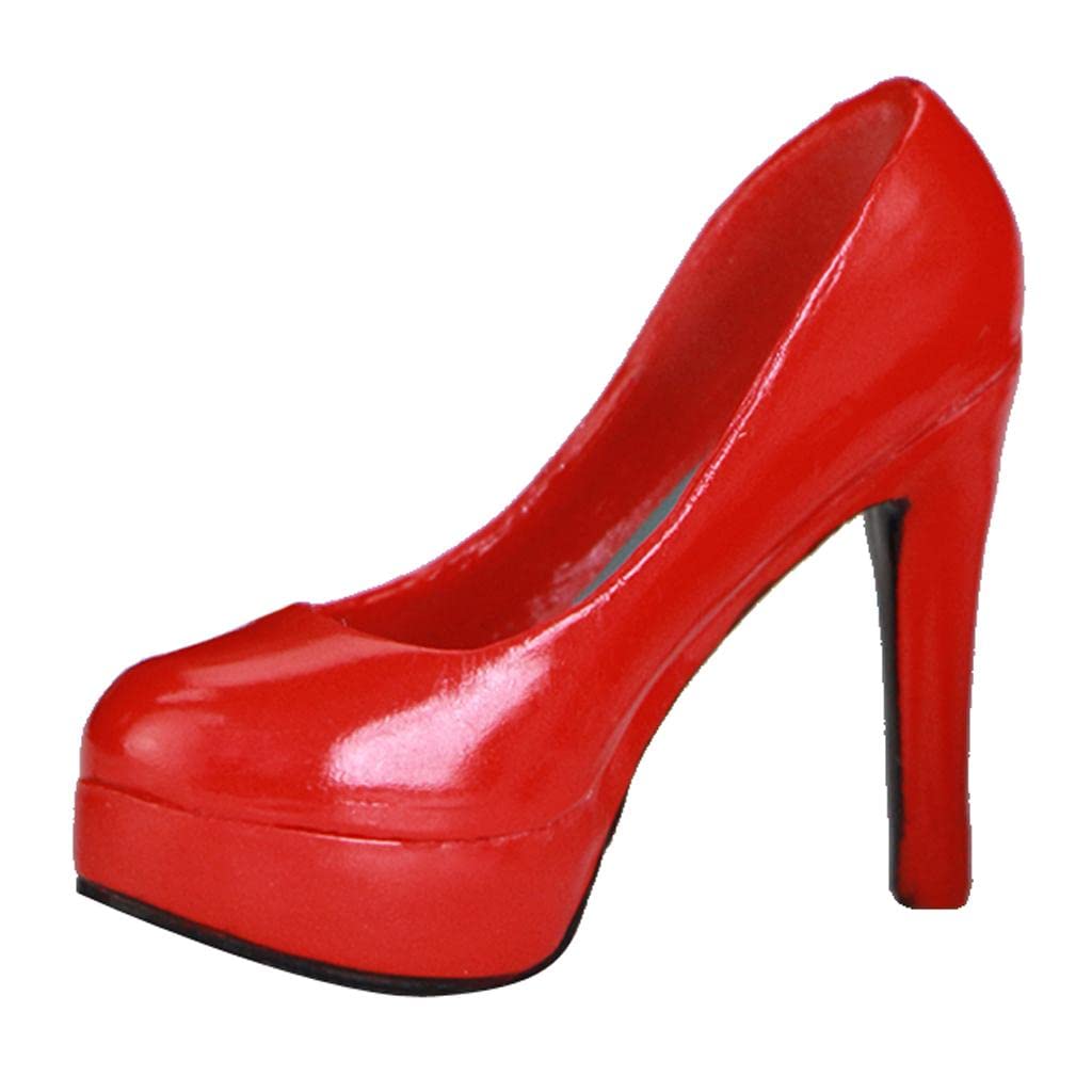 1/6 Scale High Heels Platform Shoes for 12'' Female Figure Body Red|1/6 Scale High Heel Shoes for 12-Inch Female Action Figures – Stiletto Platform Court Shoes for Phicen Kumik TBLeague Dolls