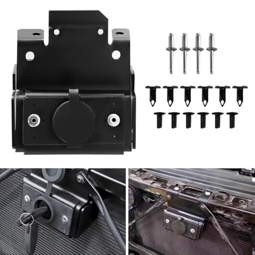 Car Hood Lock (with Key) Compatible with 2007-2017 Jeep Wrangler JK 1 Pair Hood Latch Hood pin kit