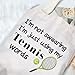 G2TUP Tennis Bags for Women Tennis Player Gifts Tote Bag I’m not Swearing I’m just Using My Tennis Words Gift for Tennis Lover (Tennis tote)