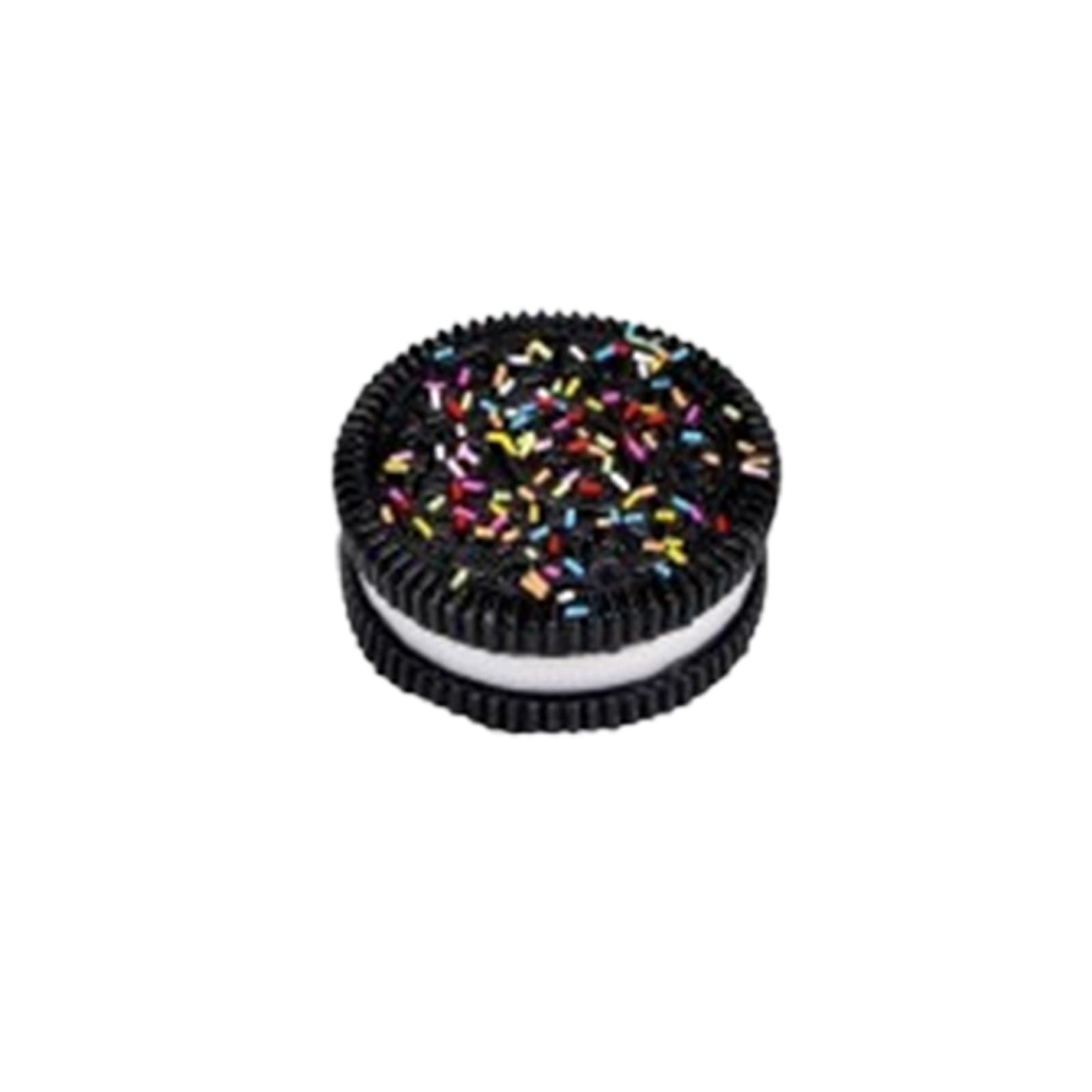 SDMAX Black Cookie Squishy Toy, Adorable Design, Stretchable Design, Stress Relief Toy, Soft And Durable Design, Compact And Portable, Vibrant Eye Catching Colour, 5cm (1PCS)