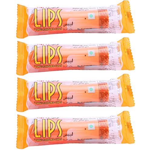Lotte Lips, Orange Flavoured Candy, 14 g, 4 Pack Amazon.in Grocery