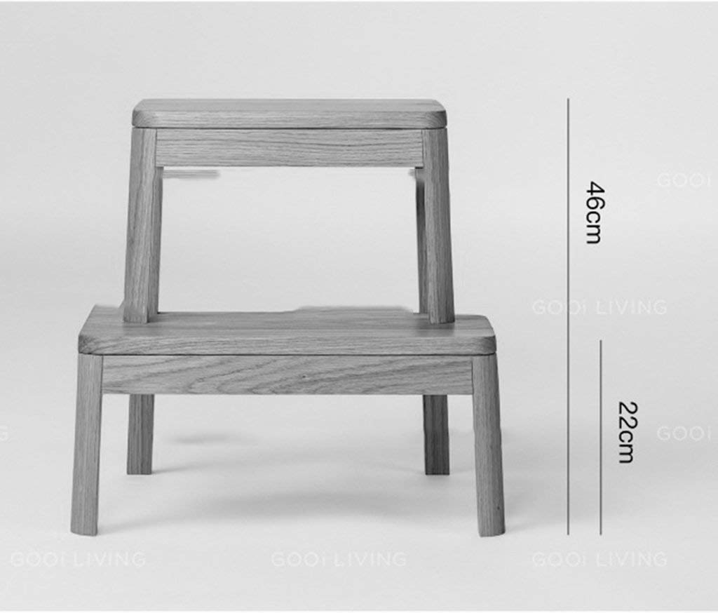 FALIYORS Step Stool, Solid Wood Shoe Platform, Home Creative Stool, Bench, Step Stool (Color : #1)
