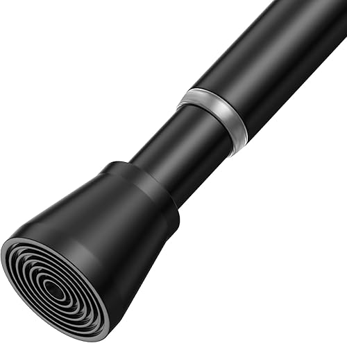 Miniatura 14 de AIZESI 1 barra de tensión para cortinas de tensión para ventanas de 28 a 48 pulgadas, barra de cortina de resorte de 7/8 pulgadas de diámetro, sin