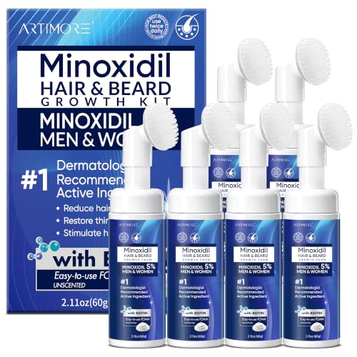 Image of 5% Minoxidil Foam for Men and Women, Minoxidil for Men Foam for Hair and Beard, Minoxidil for Women Hair Growth (12 Ounce)